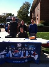 Show You Care & Vote Bus Tour visits campus