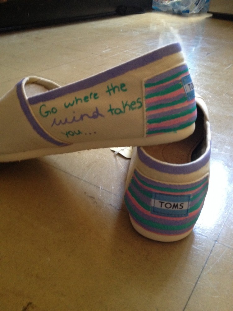Welcoming the freshman class with creativity, TOMS