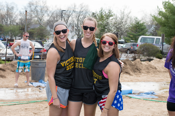Students get dirty at the Phi Kappa Psi Mud Tug