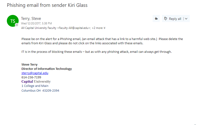 IT director responds to recent phishing attack The Chimes