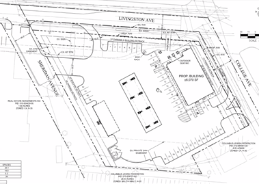 Screenshot of a sketch detailing the Sheetz development plan.