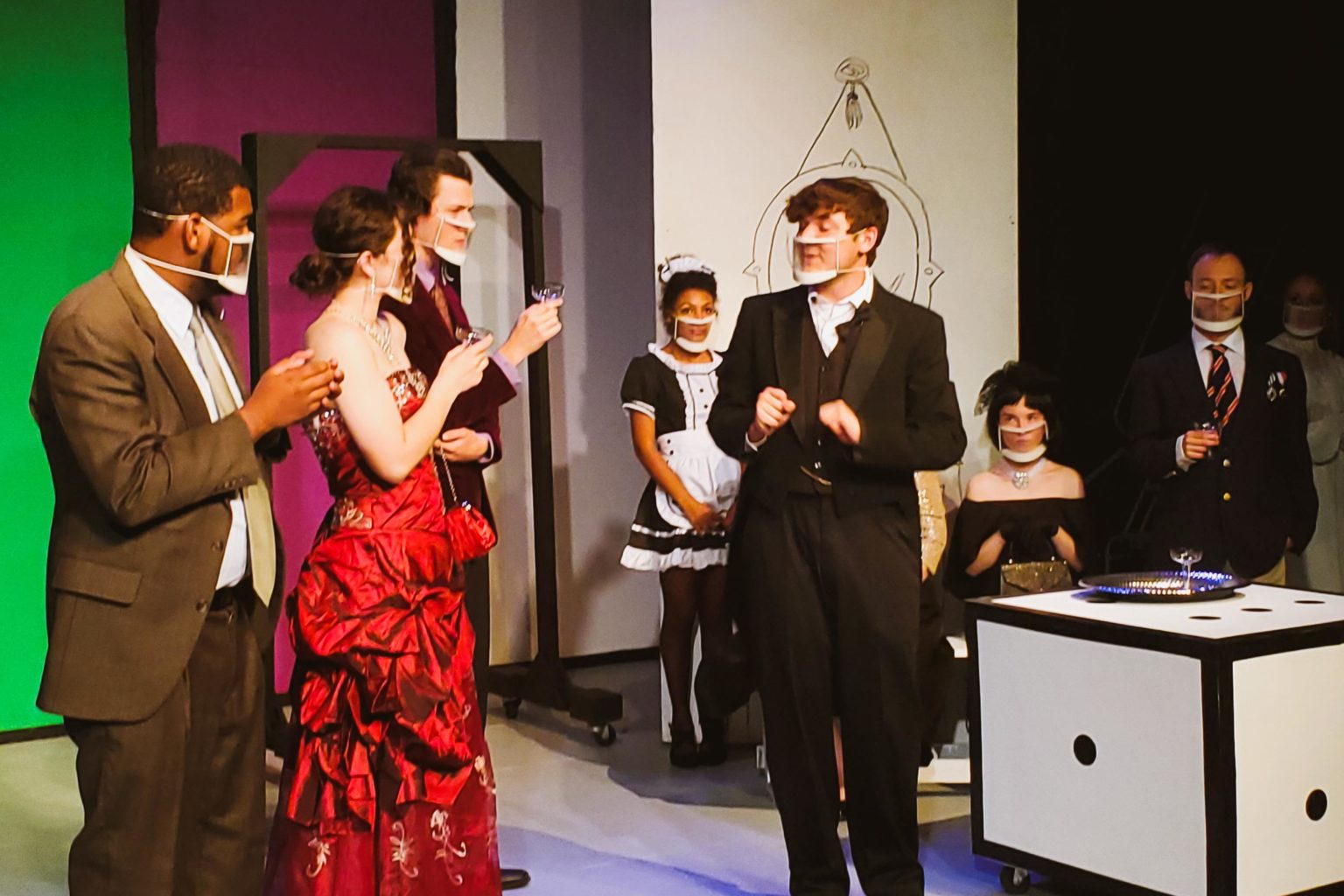 An imaginative performance of "Clue On Stage" The Chimes