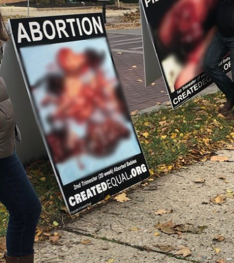 Anti- Abortion protestors take to campus