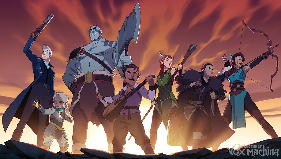 The main party from the Legend of Vox Machina is shown.