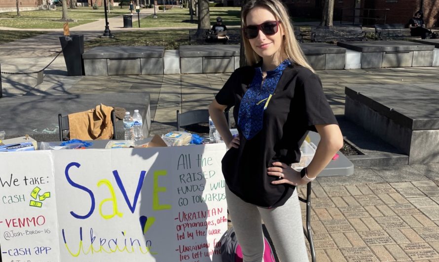 Courageous student hosts fundraiser for Ukraine