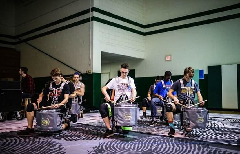 Indoor percussion combines athletics with art