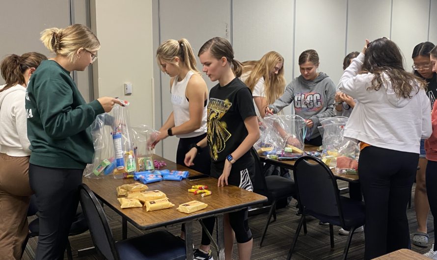 Capital students assemble homeless shelter kits