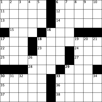 January crossword answer key