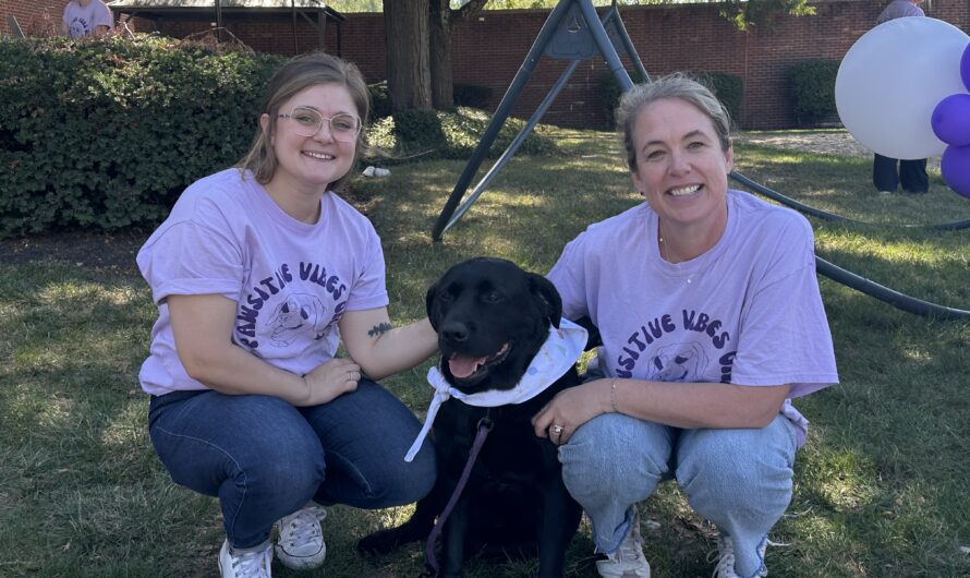 Celebrating Archer’s 5th birthday at the university