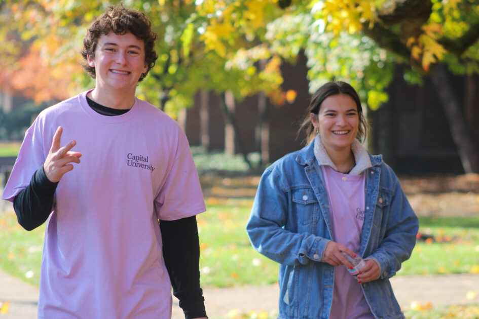Student participants walking the Turkey Trot. Photo by Riley Donovan.