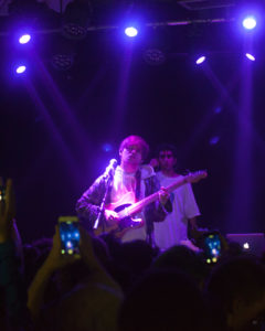 Guitarist and Vocalist bearface slows it down for everyone alongside DJ Romil Hemani during the band's first encore onstage at El Club in Detroit on 9/7/17