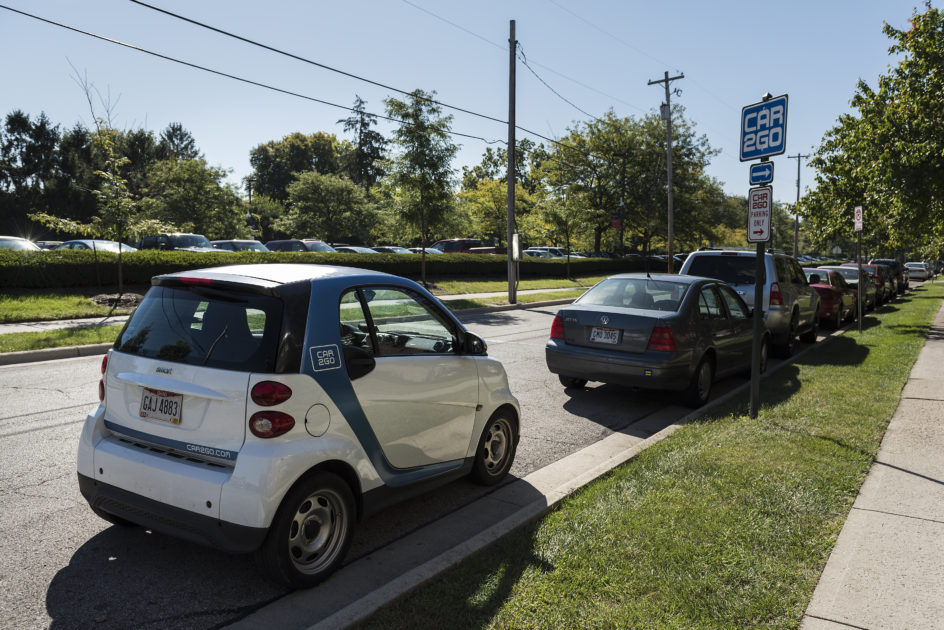 Car2go, another alternative to students having cars on campus.