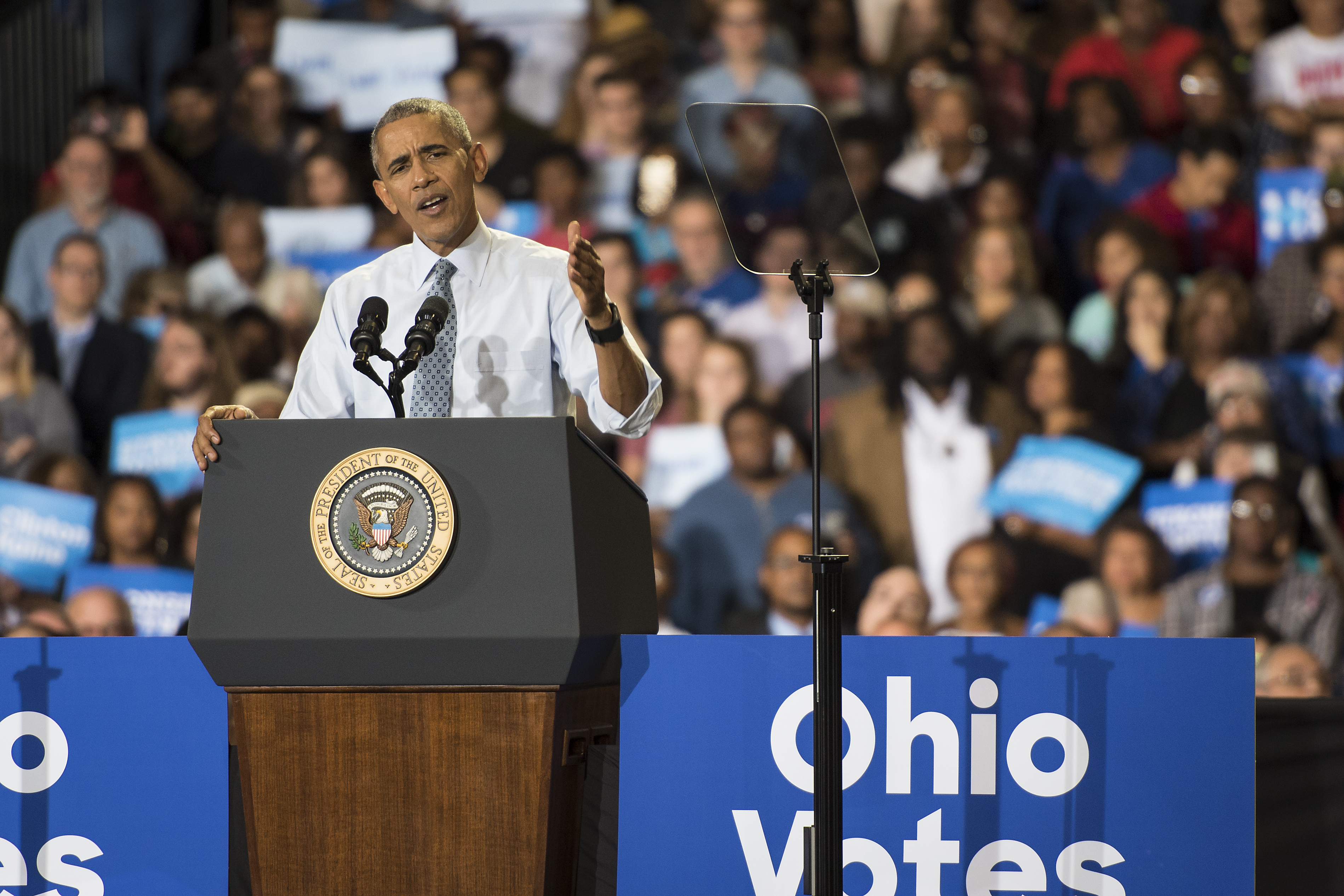 President Obama visits Capital, calls on Ohioans to vote for progress
